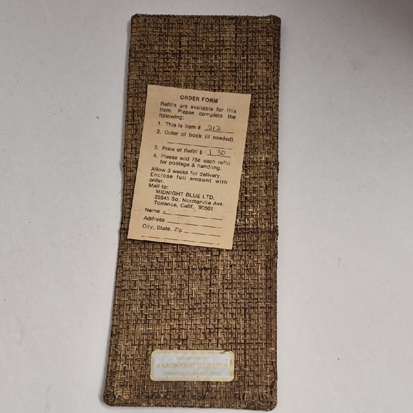 Vintage Midnight Blue Ltd Note Holder w/ George Barber Illustration c. 1940s - Picture 4 of 8